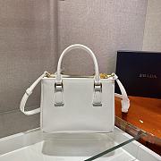 Prada Galleria Saffiano White Leather Micro 20x15x9cm - 3