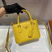 Prada Galleria Saffiano Yellow Leather Micro 20x15x9cm - 4