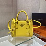 Prada Galleria Saffiano Yellow Leather Micro 20x15x9cm - 3
