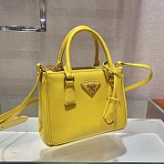 Prada Galleria Saffiano Yellow Leather Micro 20x15x9cm - 2