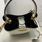 Prada Panier Saffiano Leather Bag White 15x16x9.5cm - 6