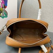 Prada Pattern Hand Bag Brown 24x12x8.5cm - 5