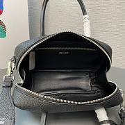 Prada Pattern Hand Bag Black 24x12x8.5cm - 4