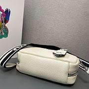 Prada Pattern Hand Bag White 24x12x8.5cm - 6