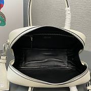 Prada Pattern Hand Bag White 24x12x8.5cm - 5