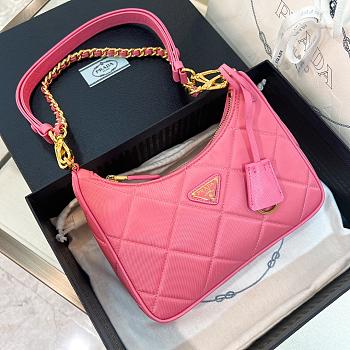 Prada Re-Edition 1995 Pink Bag 22x18x6cm