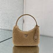 Prada Re-Edition 2000 Beige Wool 22x12x6cm - 2