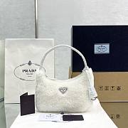 Prada Re-Edition 2000 White Wool 22x12x6cm - 4