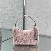 Prada Re-Edition 2000 Pink Wool 22x12x6cm - 5