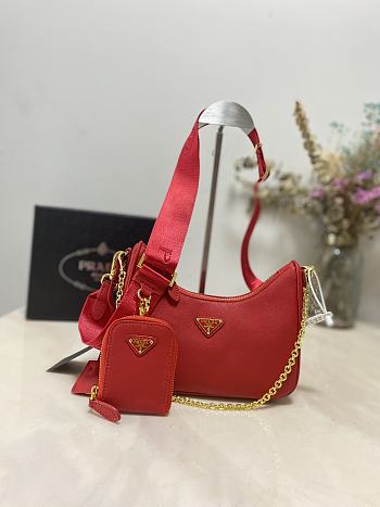 Prada Re-edition 2005 Red Bag 22×18×6CM