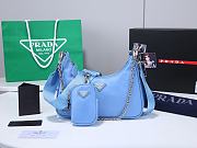 Prada Re-Edititon 2005 Re-Nylon Blue 22x12x6cm - 5
