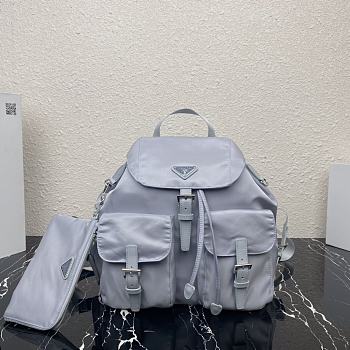Prada Re-Nylon Grey Backpack 30x32x15cm