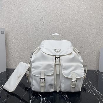 Prada Re-Nylon White Backpack 30x32x15cm