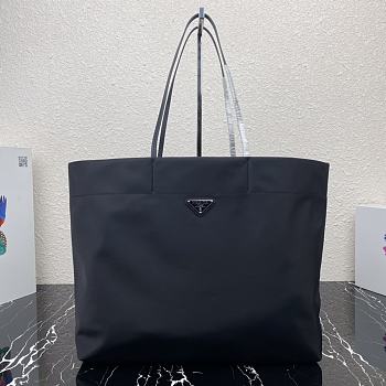 Prada Tessuto Tote Bag Black Cloth Nylon 40×34×16cm