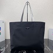 Prada Tessuto Tote Bag Black Cloth Nylon 40×34×16cm - 6