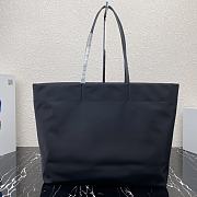 Prada Tessuto Tote Bag Black Cloth Nylon 40×34×16cm - 4
