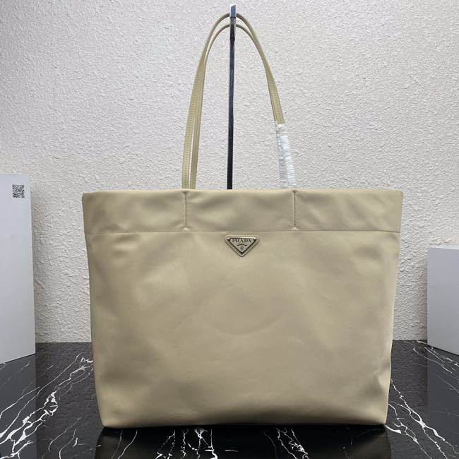 Prada Tessuto Tote Bag Cream Cloth Nylon 40×34×16cm - 1