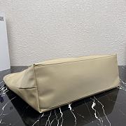 Prada Tessuto Tote Bag Cream Cloth Nylon 40×34×16cm - 6