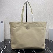 Prada Tessuto Tote Bag Cream Cloth Nylon 40×34×16cm - 4