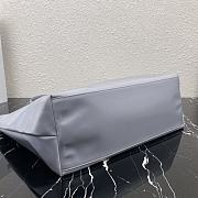 Prada Tessuto Tote Bag Grey Cloth Nylon 40×34×16cm - 4