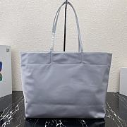 Prada Tessuto Tote Bag Grey Cloth Nylon 40×34×16cm - 5