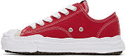 Maison Mihara Yasuhiro Red Hank OG Sole Canvas Low-Top - 4