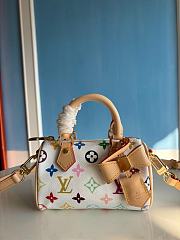 LV Nano Speedy LV x TM Multicolore Blanc Size 16 x 10 x 7.5 cm - 2