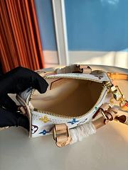 LV Nano Speedy LV x TM Multicolore Blanc Size 16 x 10 x 7.5 cm - 6