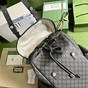 Gucci Gray Ophidia GG Backpack Size 42x25x41cm - 3