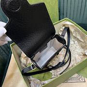 Gucci Horsebit 1955 Mini Black Size 11.5x17x4CM - 6