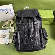 Gucci Jumbo Backpack Black Size 43x34cmx12cm - 6