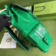 Gucci Jumbo Backpack Green Size 43x34cmx12cm - 5