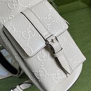 Gucci Jumbo Backpack White Size 43x34cmx12cm - 4
