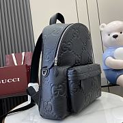 Gucci Jumbo GG Backpack Black Size 35x40cx17cm - 5