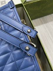 Gucci Mamont GG Tote Bag In Blue 26x19x11CM - 2
