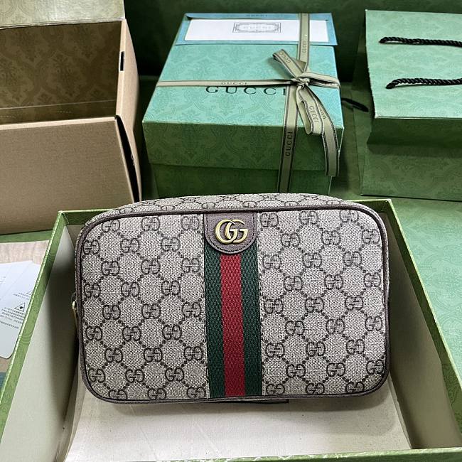 Gucci Savoy Toiletry Case Beige Size 23x14x6CM - 1