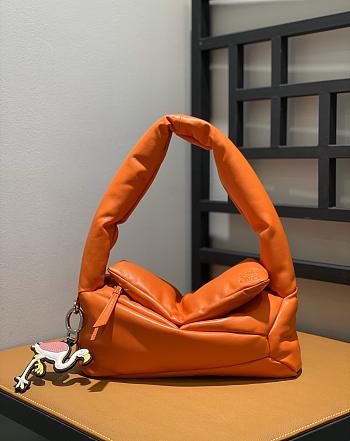 Loewe Hobo Axillary Bag Orange Size 31x16x15cm