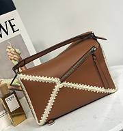 Loewe Puzzle Bag Brown Size 29x12x19CM - 3