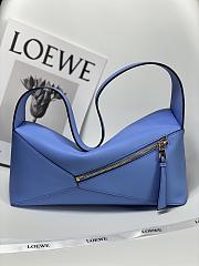 Loewe Puzzle Hobo Bag Blue Size 28x10x5CM - 4