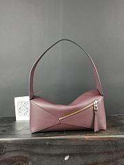 Loewe Puzzle Hobo Bag Purple Size 28x10x5CM - 3