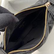 Chanel 23C Mini Hoop Loop Hobo Black 16x16x5.5cm - 2