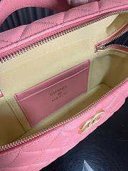 Chanel 25C Long Vanity Caviar Pink Bag 17x19x5cm - 4
