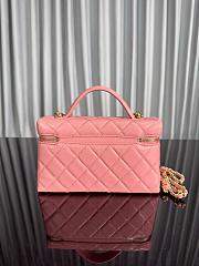 Chanel 25C Long Vanity Caviar Pink Bag 17x19x5cm - 3