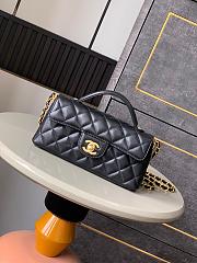 Chanel 25P Kelly Black Bag Size 19x6x12cm - 1