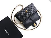 Chanel 25P Kelly Black Bag Size 19x6x12cm - 6