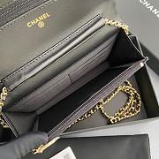 Chanel Woc Patent Black Gold Size 20x13x3cm - 3