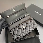 Chanel Woc Patent Black Size 20x13x3cm - 6