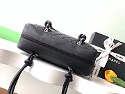 Chanel All Black Quilted Leather Cambon 27x10x15cm - 3
