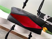 Chanel All Black Quilted Leather Cambon 27x10x15cm - 2