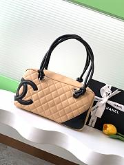 Chanel Beige Quilted Leather Cambon 27x10x15cm - 5